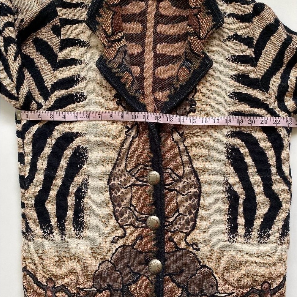 Painted Pony Safari Tapestry Women's Jacket | Vintage Wearable Art | OS - Picture 9 of 11